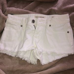 PacSun White jean shorts
